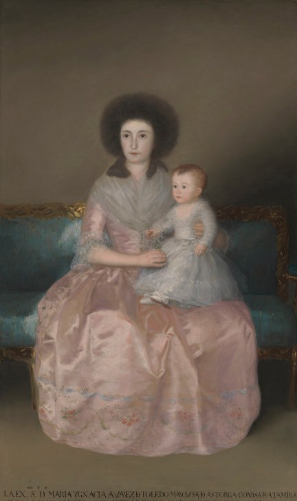 Countess of Altamira with her daughter, 1787-88